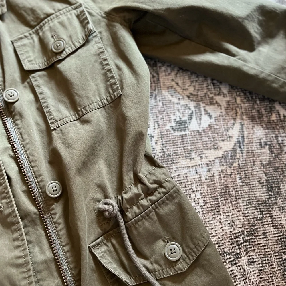 JCREW “Boyfriend Fatigue” Green 100% Cotton Jacket XS - Picture 11 of 11